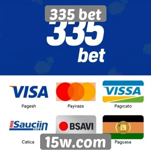 Métodos de pagamento oferecidos pela 335 bet